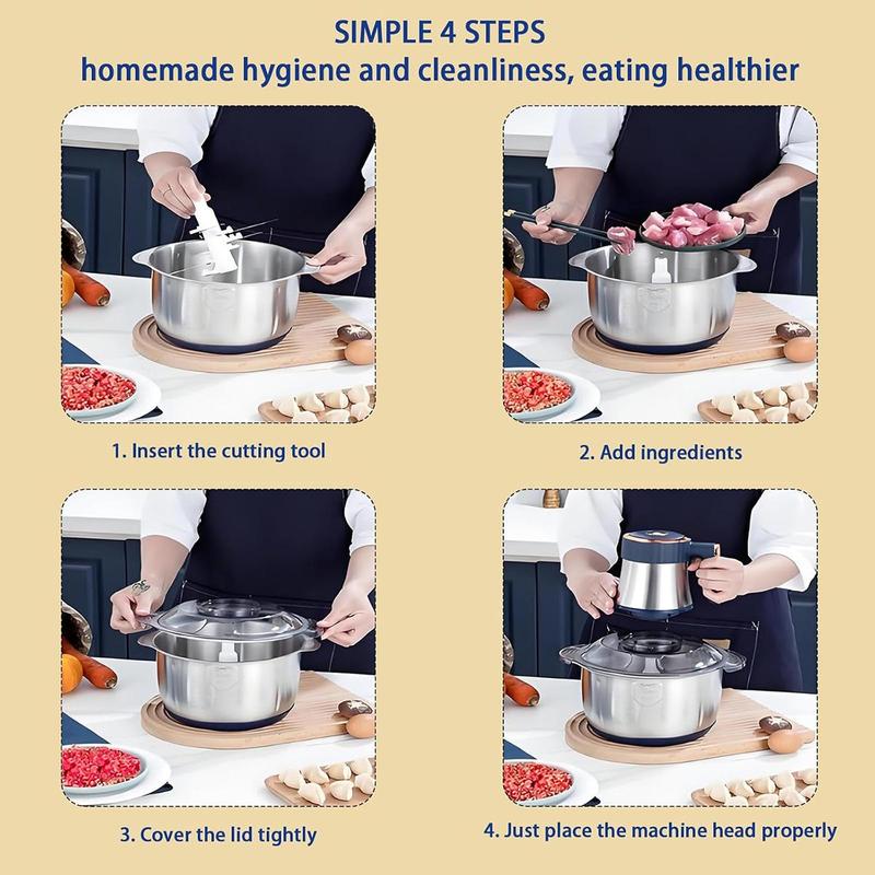 GrindChop5 - Stop Wasting Time. Grinds Meat. Cuts Veggies. Done