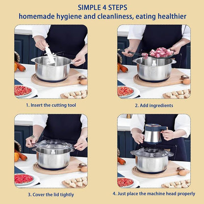GrindChop5 - Stop Wasting Time. Grinds Meat. Cuts Veggies. Done