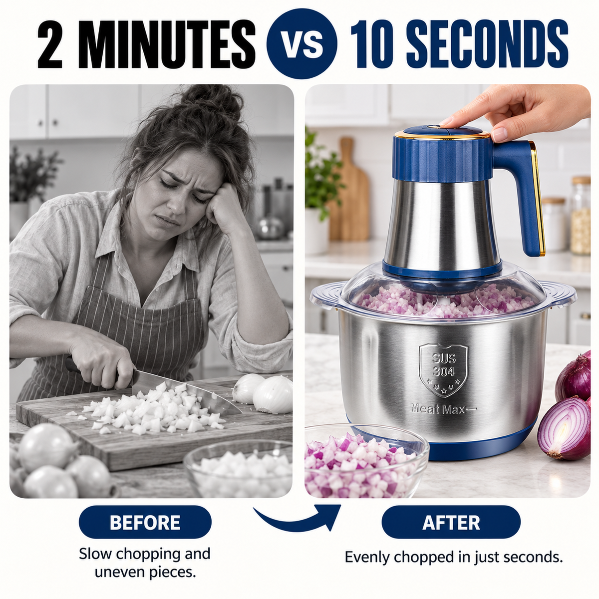 GrindChop5 - UPGRADE Your Kitchen. From Prep to Grind in Seconds.