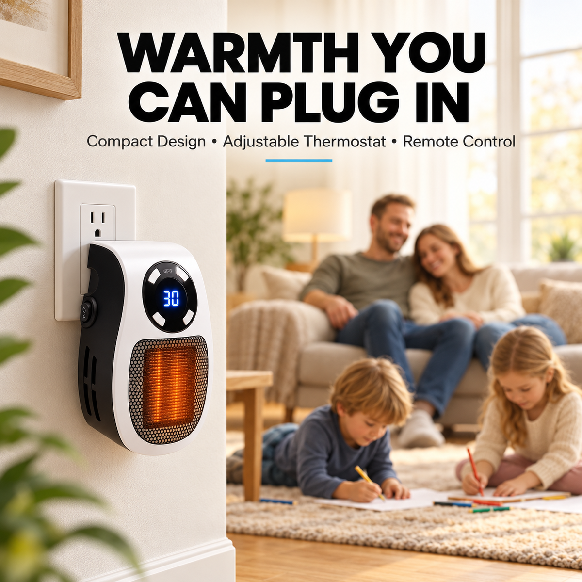 PlugNWarm Smart Heater + Remote™