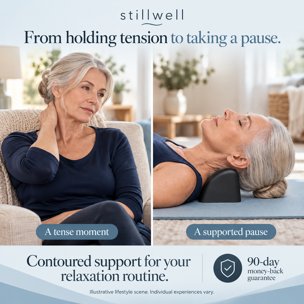 Stillwell Posture Release: Suboccipital Neck Wedge for Neck Tension and Deep Relaxation
