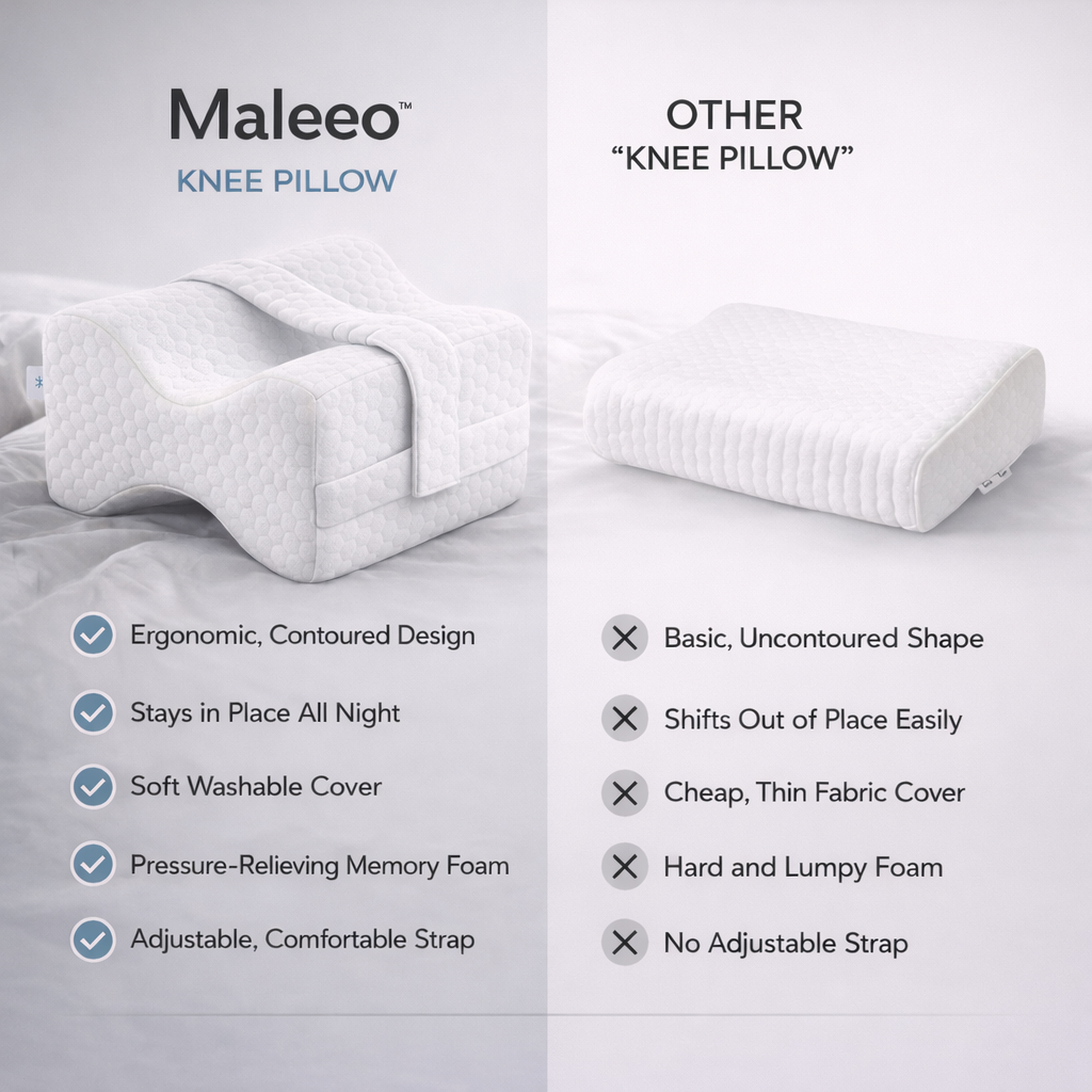 Doctor-Developed Maleeo Knee Alignment Pillow™