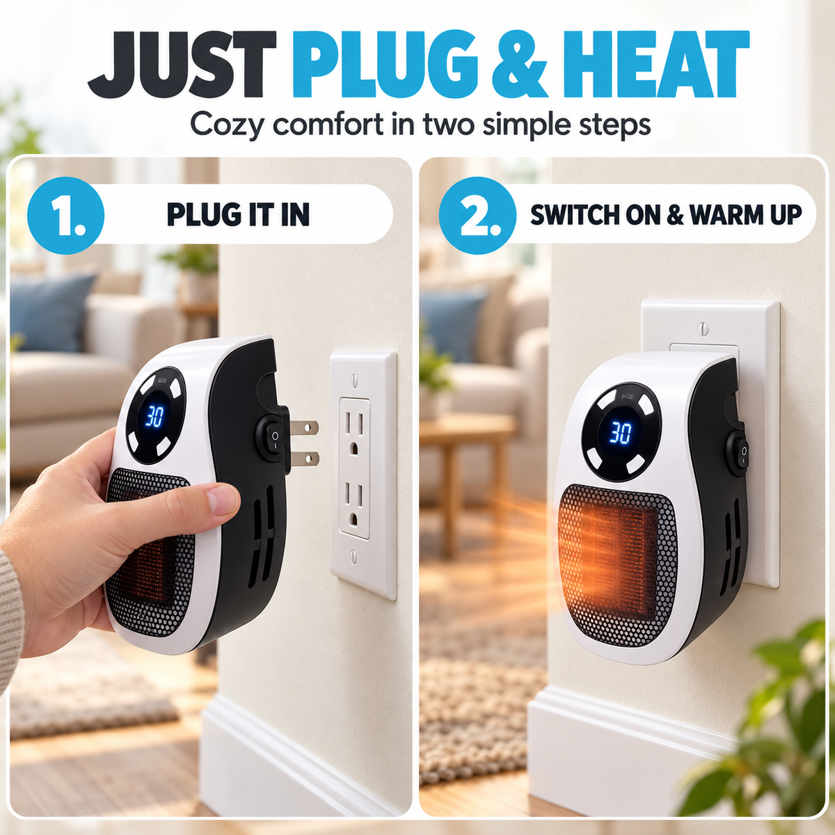 PlugNWarm Smart Heater + Remote™