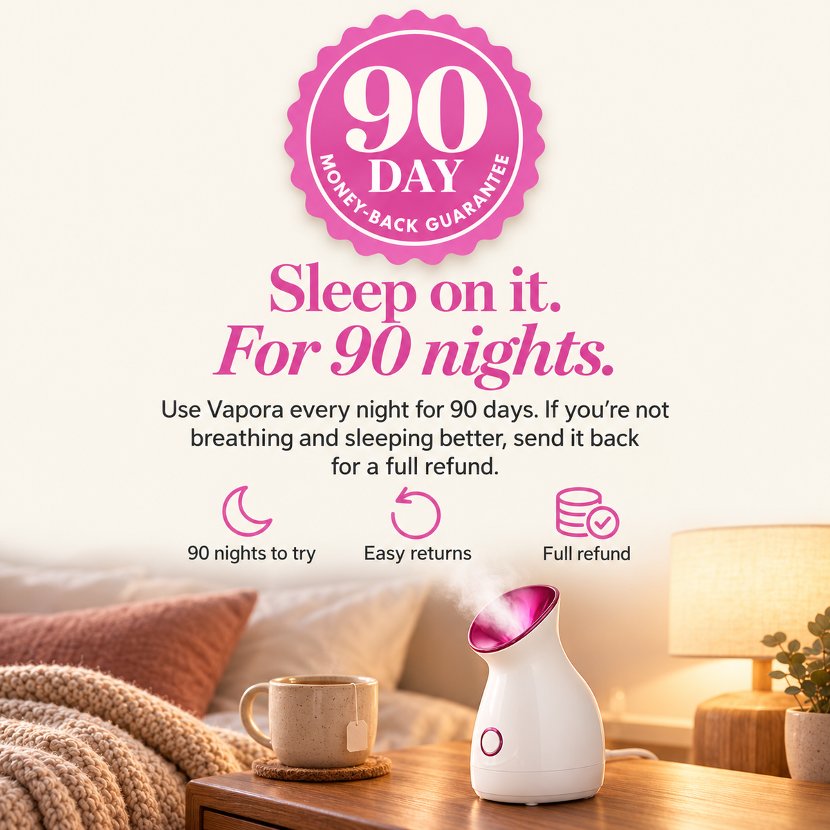 Vapora Warm Mist Steamer