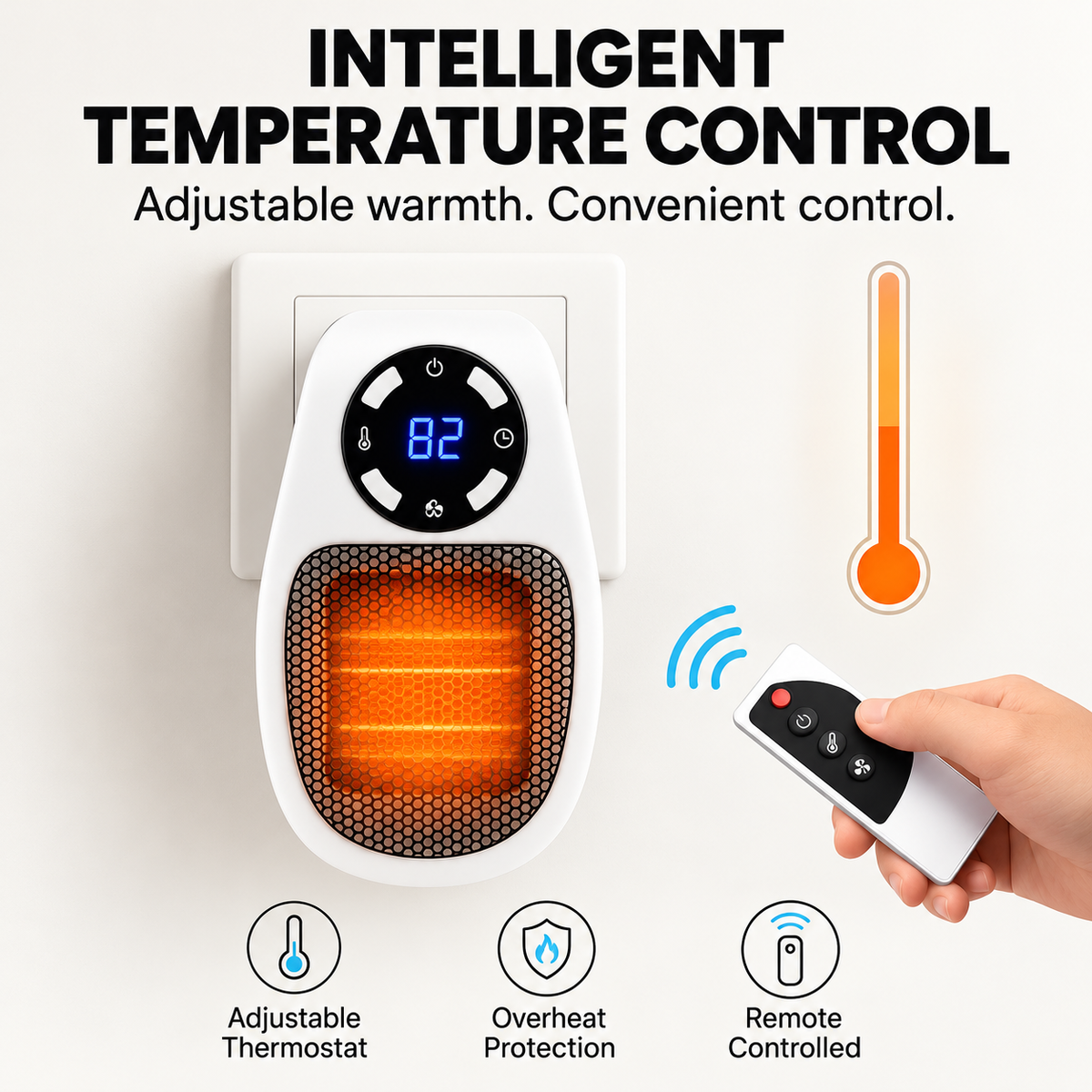 PlugNWarm Smart Heater + Remote™