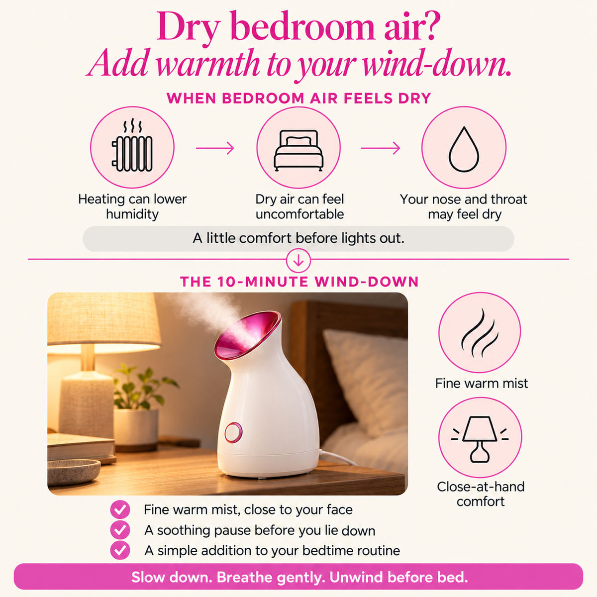 Vapora Warm Mist Steamer