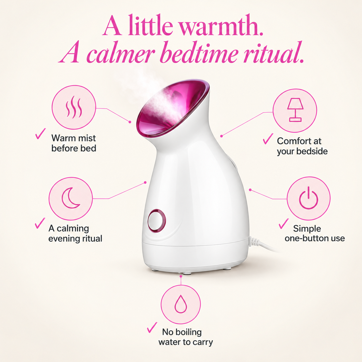 Vapora Warm Mist Steamer