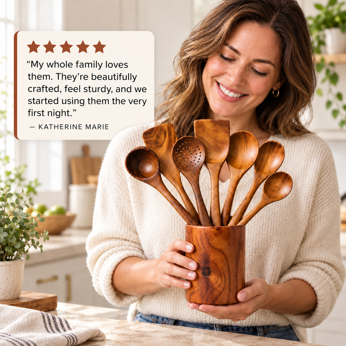 Artisan Acacia Utensil Set
