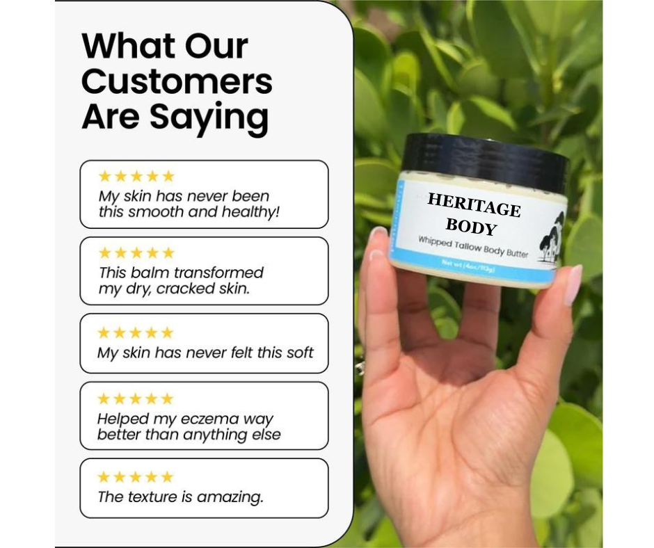Whipped Beef Tallow Salve by Heritage Body