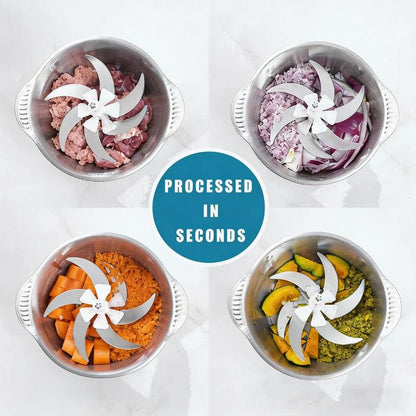 GrindChop5 - Stop Wasting Time. Grinds Meat. Cuts Veggies. Done